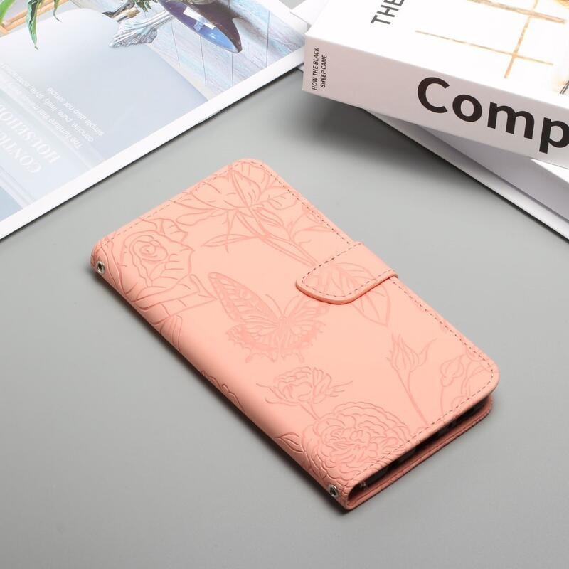 Gami PU bőr pénztárca tok Xiaomi Poco F4 GT-hez - rózsaszín