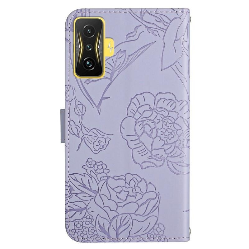 Gami PU bőr pénztárca tok Xiaomi Poco F4 GT-hez - világos lila