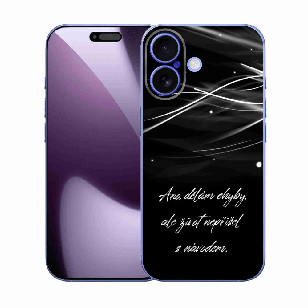 Gél borítás mmCase iPhone 17 készülékhez - idézem fekete háttér