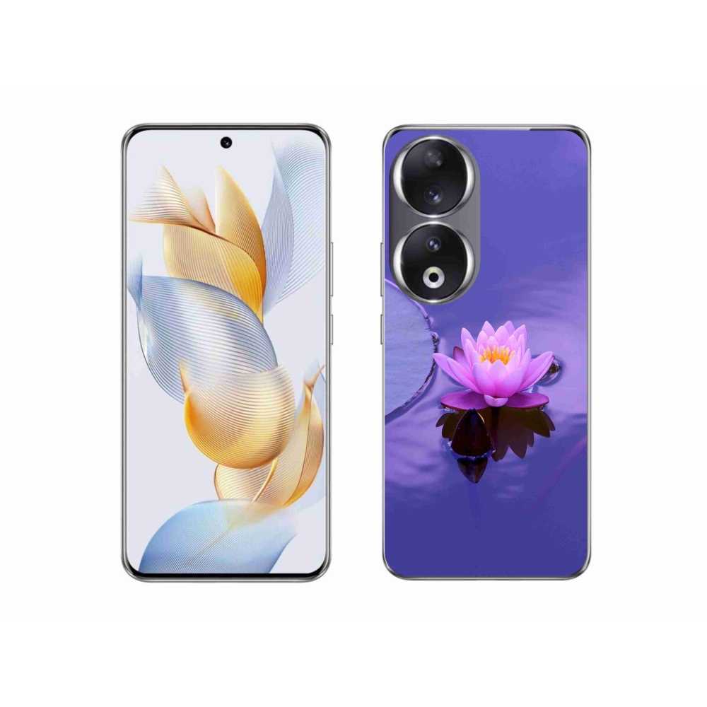 Gél tok mmCase a Honor 90 számára - virág a felületen