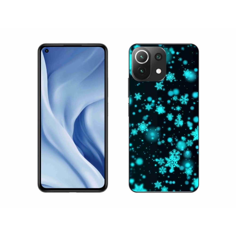 Gél borító mmCase a Xiaomi 11 Lite 5G NE számára - hópelyhek 1