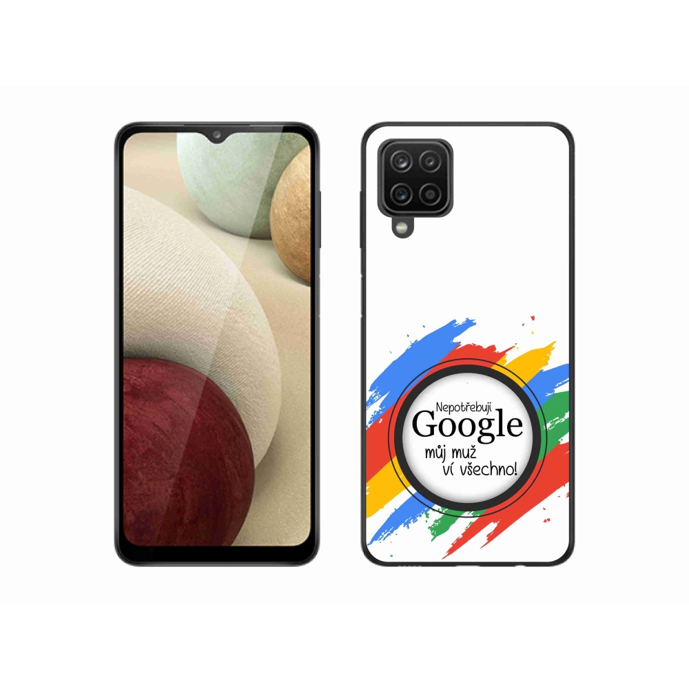 Gél borító mmCase Samsung Galaxy M12 - az ember mindent tud fehér háttérrel