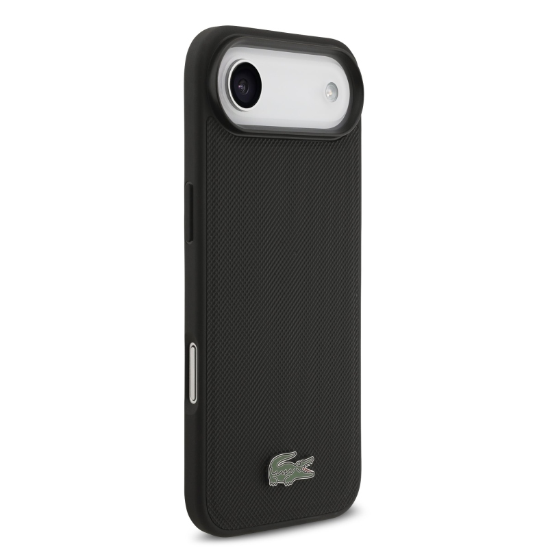 Lacoste Iconic Petit Pique MagSafe MagSafe hátlap + pénztárca iPhone Air készülékhez Fekete