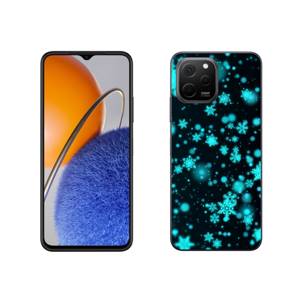 Gél borítás mmCase a Huawei Nova Y61 készülékhez - hópelyhek 1