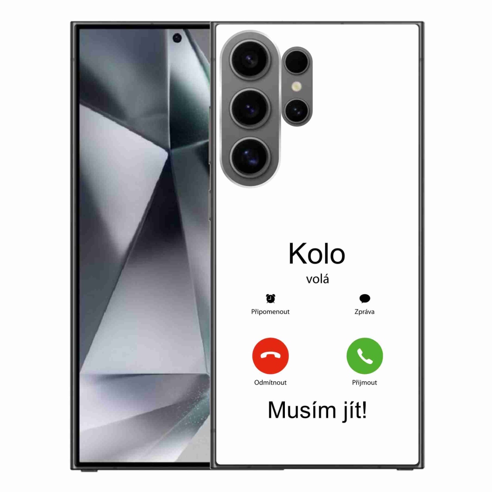 Gél borító mmCase a Samsung Galaxy S24 Ultra - a kerék hívja fehér háttérrel