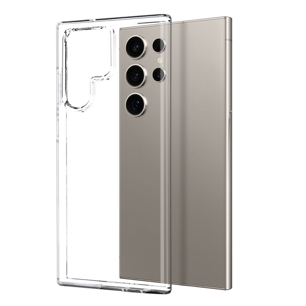 NORTHJO átlátszó zselés tok + edzett üveg Samsung Galaxy S24 Ultra - átlátszó