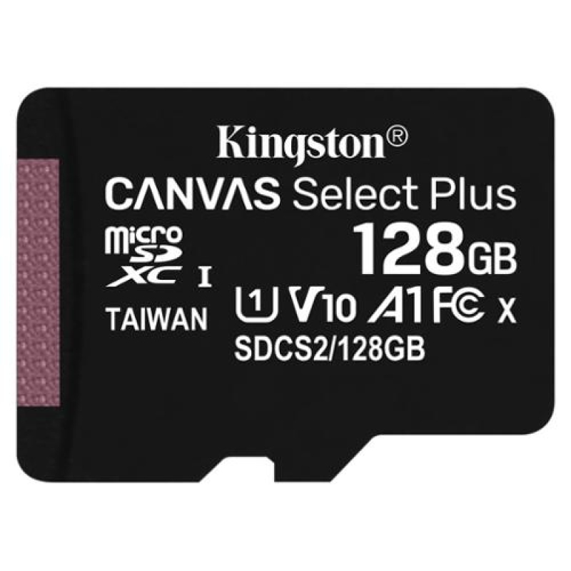 microSDXC 128GB Kingston Canvas Select + w/a microSDXC 128GB Kingston Canvas Select + w/a