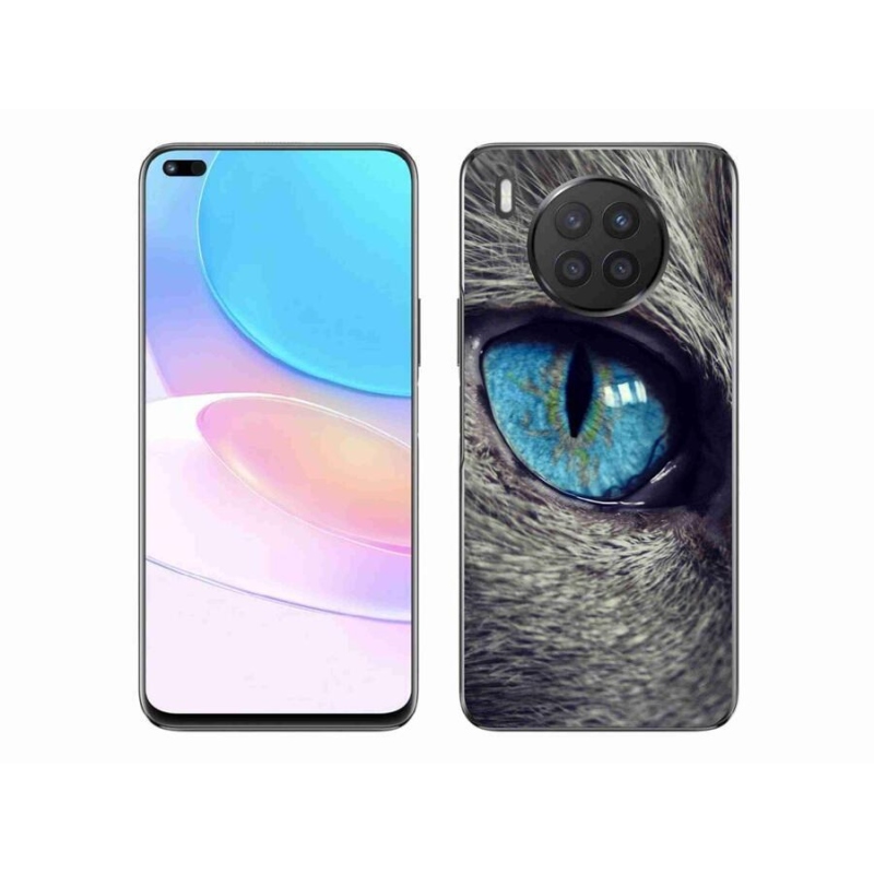 Gél tok mmCase a Honor 50 Lite készülékhez - kék macskaszem