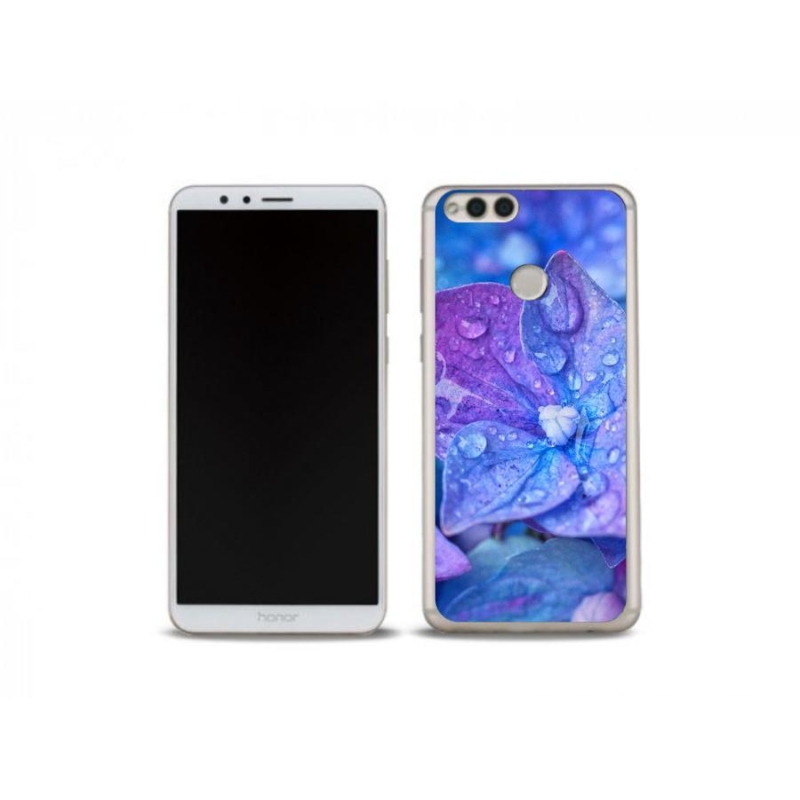 Gél tok mmCase a Honor 7X-hez - lila virág