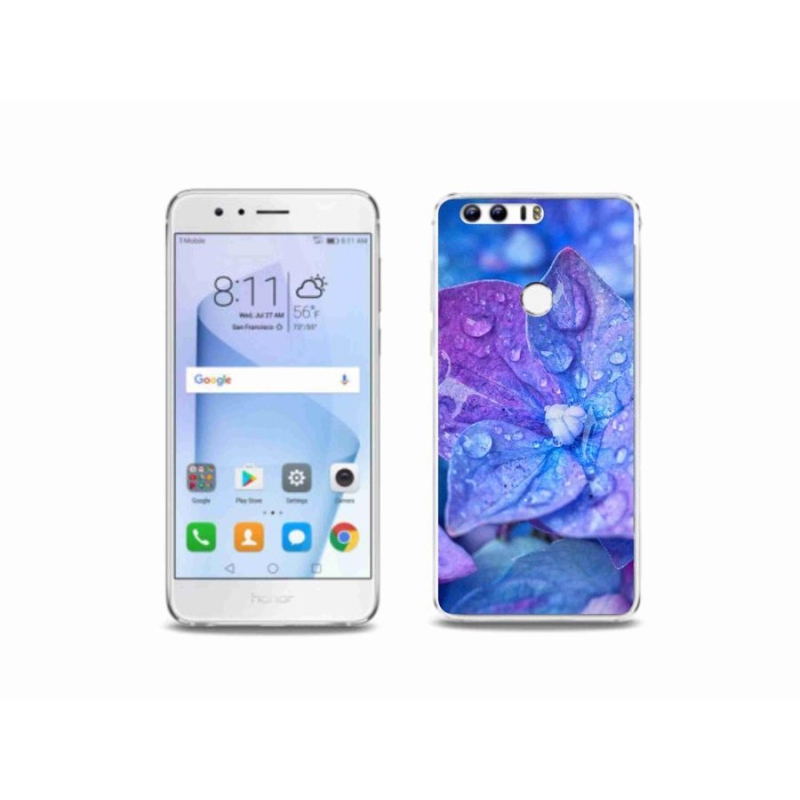 Gél tok mmCase a Honor 8-hoz - lila virág