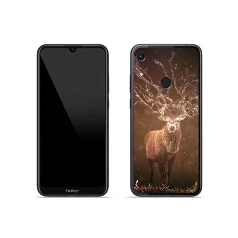 Gél tok mmCase a Honor 8A számára - szarvas a fényszórókban