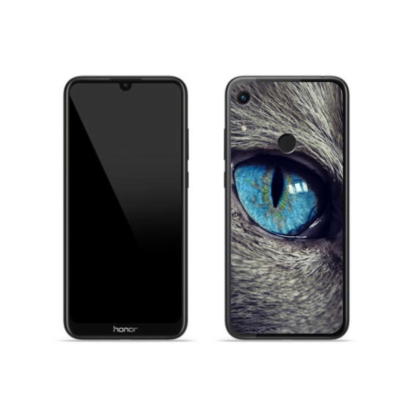 Gél tok mmCase a Honor 8A-hoz - kék macskaszem