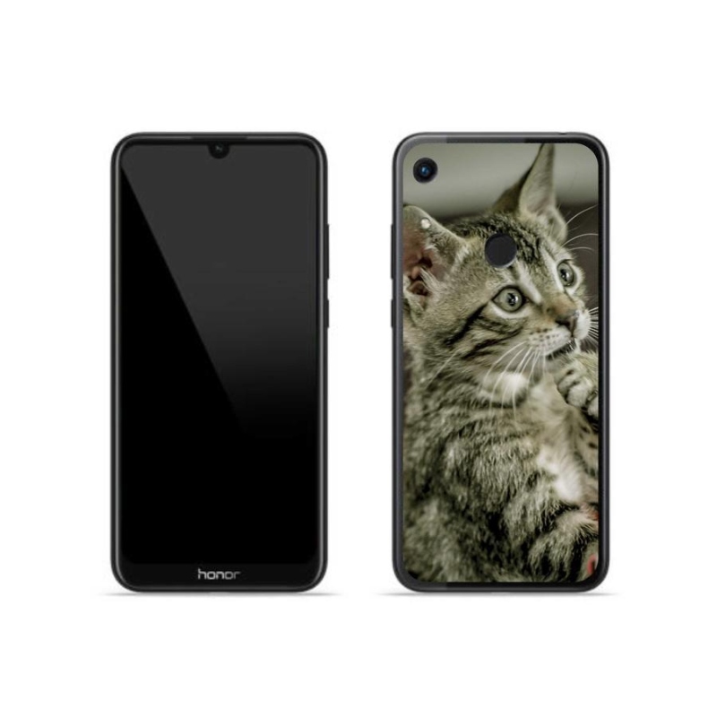 Gél tok mmCase a Honor 8A számára - aranyos macska