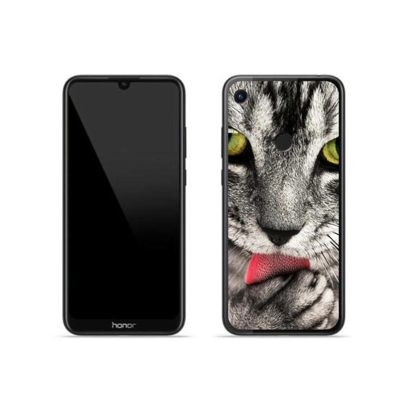 Gél tok mmCase a Honor 8A-hoz - zöld macskaszemek