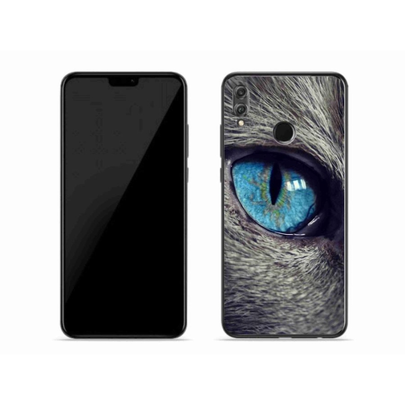 Gél tok mmCase a Honor 8X készülékhez - kék macskaszem