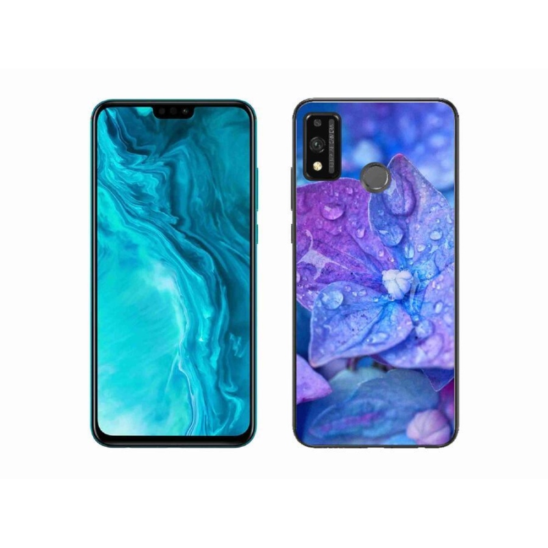Gél tok mmCase a Honor 9X Lite készülékhez - lila virág
