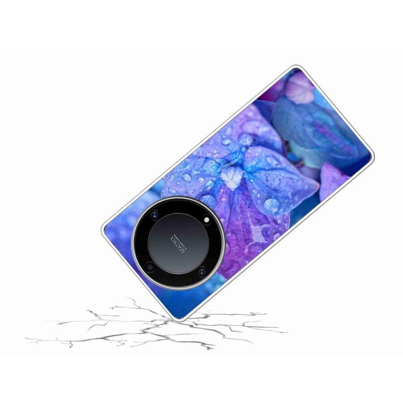 Gél tok mmCase a Honor Magic 5 Lite 5G számára - lila virág