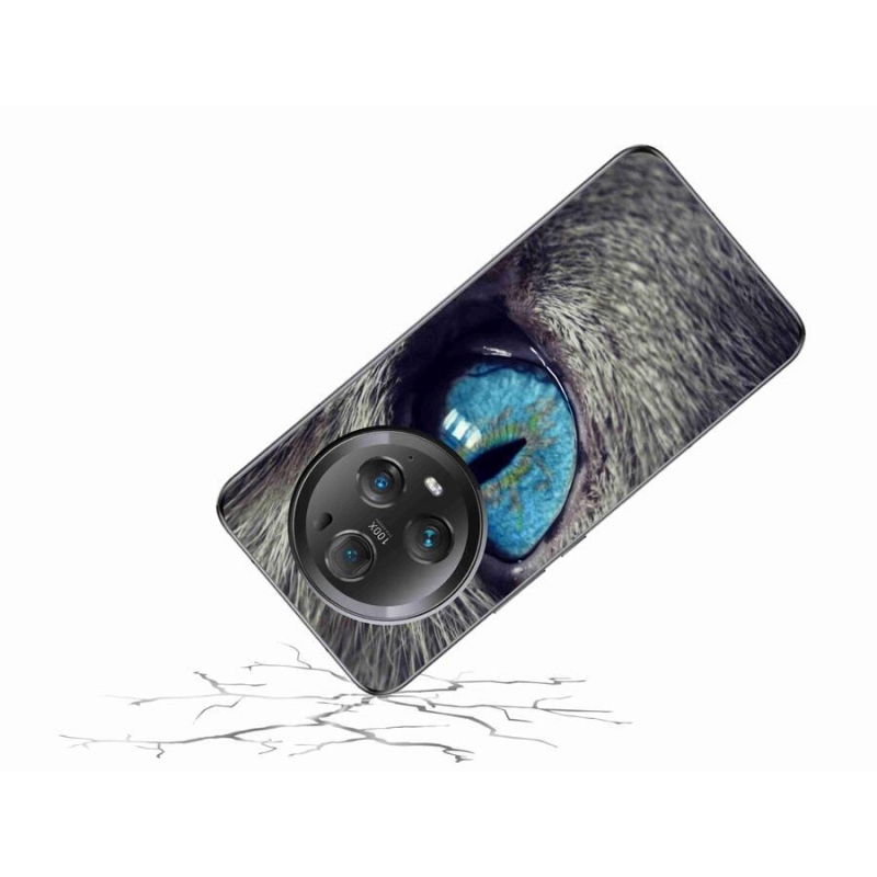 Gél tok mmCase a Honor Magic 5 Pro 5G készülékhez - kék macskaszem
