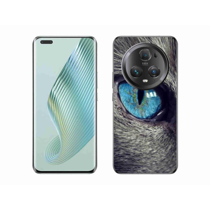 Gél tok mmCase a Honor Magic 5 Pro 5G készülékhez - kék macskaszem