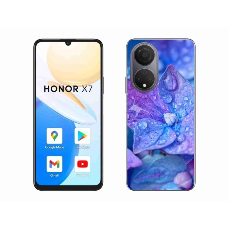 Gél tok mmCase a Honor X7-hez - lila virág