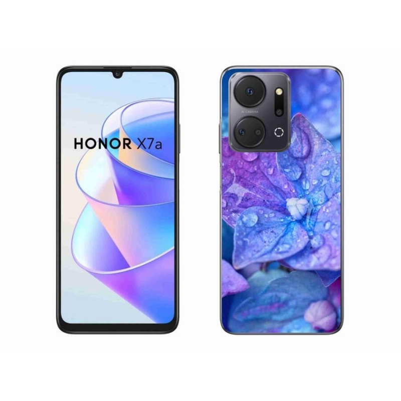 Gél tok mmCase a Honor X7a készülékhez - lila virág