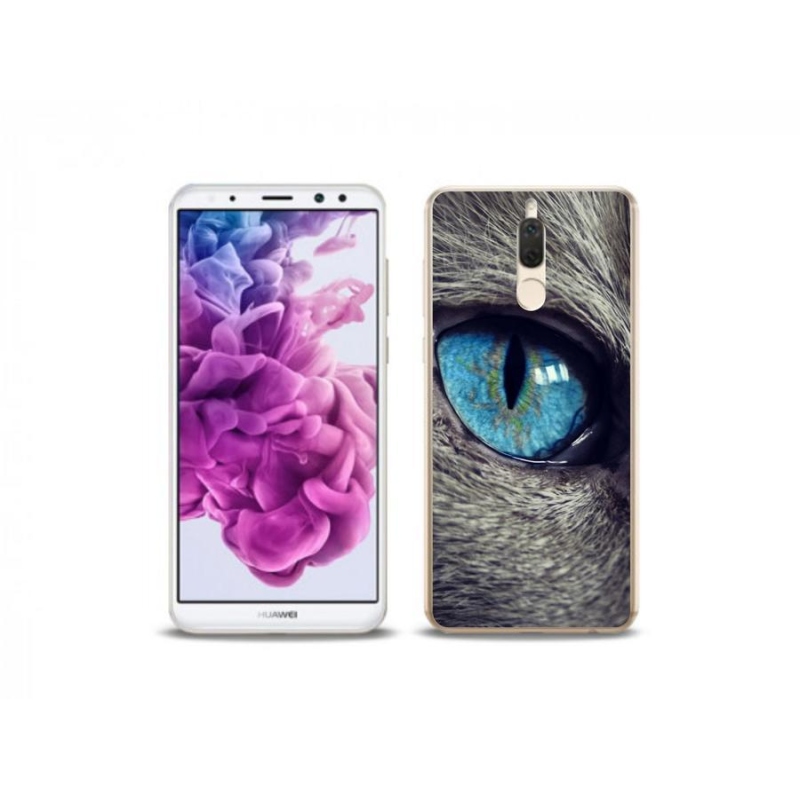 Gél tok mmCase a Huawei Mate 10 Lite készülékhez - kék macskaszem