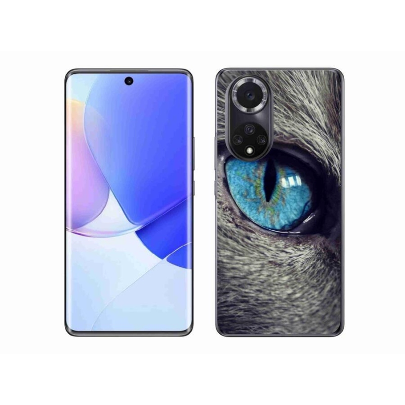 Gél tok mmCase a Huawei Nova 9 készülékhez - kék macskaszem