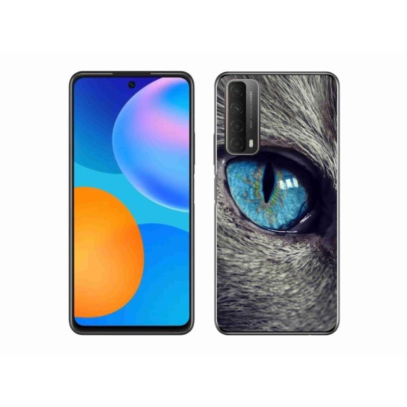 Gél tok mmCase a Huawei P Smart (2021) - kék macskaszemhez