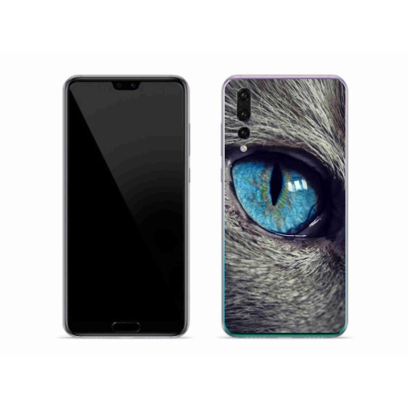 Gél tok mmCase a Huawei P20 Pro készülékhez - kék macskaszem