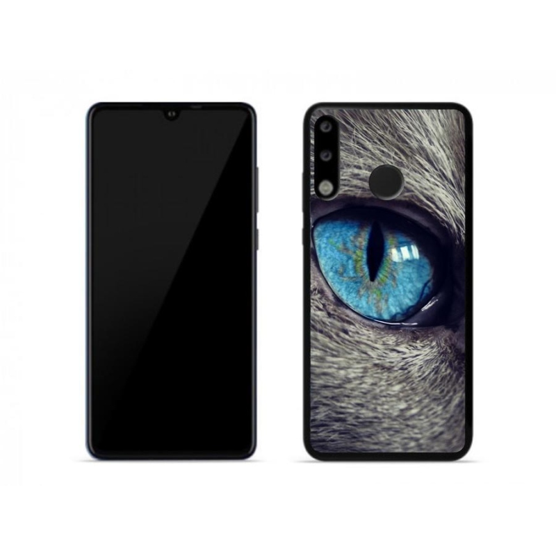 Gél tok mmCase a Huawei P30 Lite készülékhez - kék macskaszem