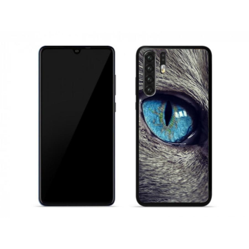 Gél tok mmCase a Huawei P30 Pro készülékhez - kék macskaszem