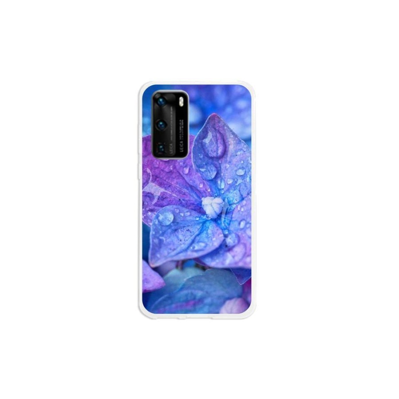 Gél tok mmCase a Huawei P40 készülékhez - lila virág