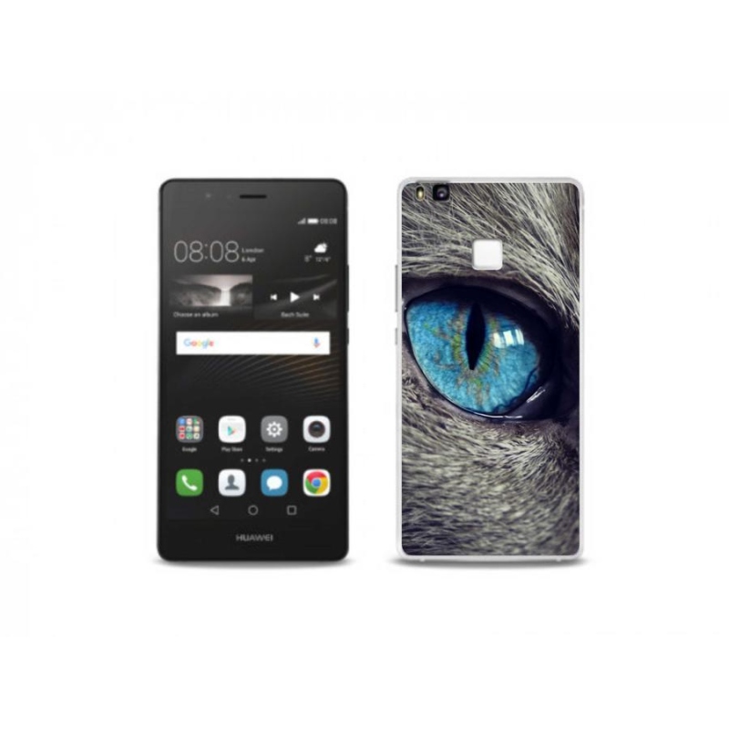Gél tok mmCase a Huawei P9 Lite készülékhez - kék macskaszem