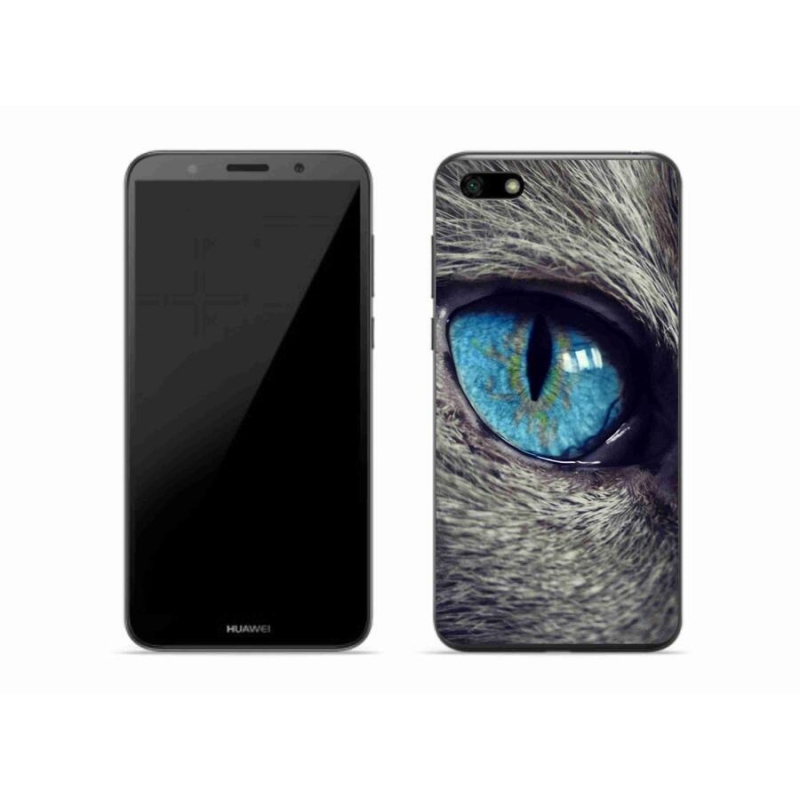 Gél tok mmCase a Huawei Y5 (2018) - kék macskaszemre