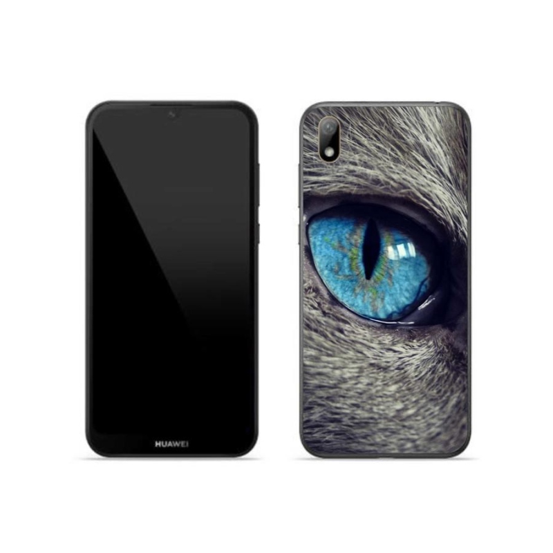Gél tok mmCase a Huawei Y5 (2019) - kék macskaszemre