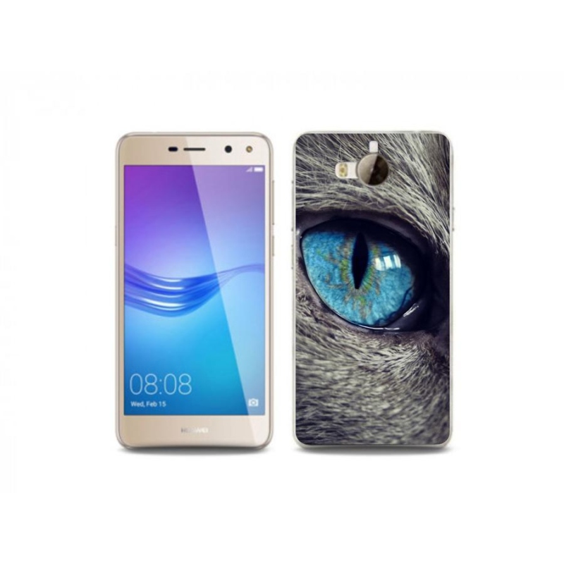 Gél tok mmCase a Huawei Y6 (2017) - kék macskaszemre