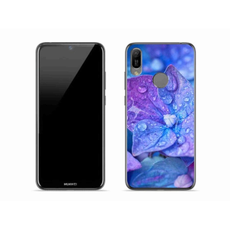 Gél tok mmCase a Huawei Y6 (2019) - lila virághoz