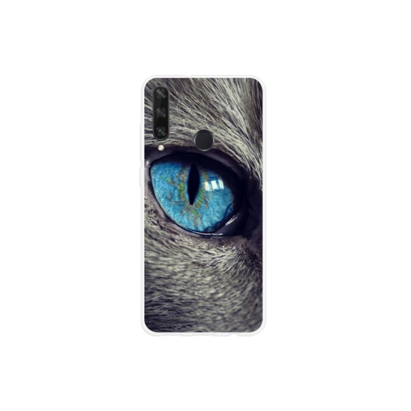 Gél tok mmCase a Huawei Y6p-hez - kék macskaszem