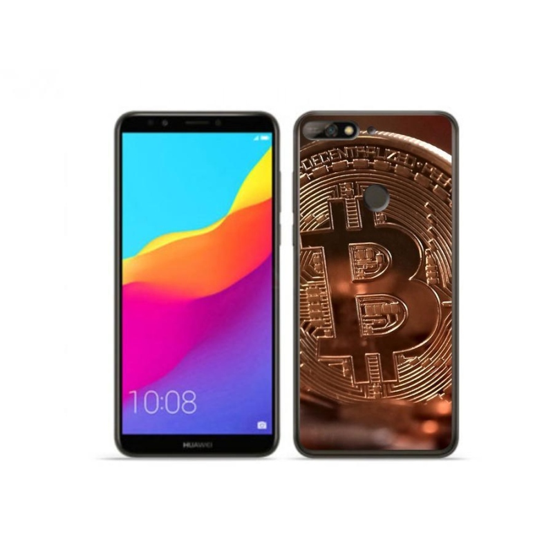 Gél tok mmCase a Huawei Y7 Prime (2018) számára - bitcoin
