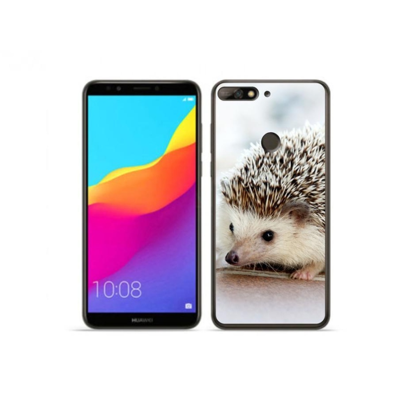 Gél tok mmCase a Huawei Y7 Prime (2018) számára - süni