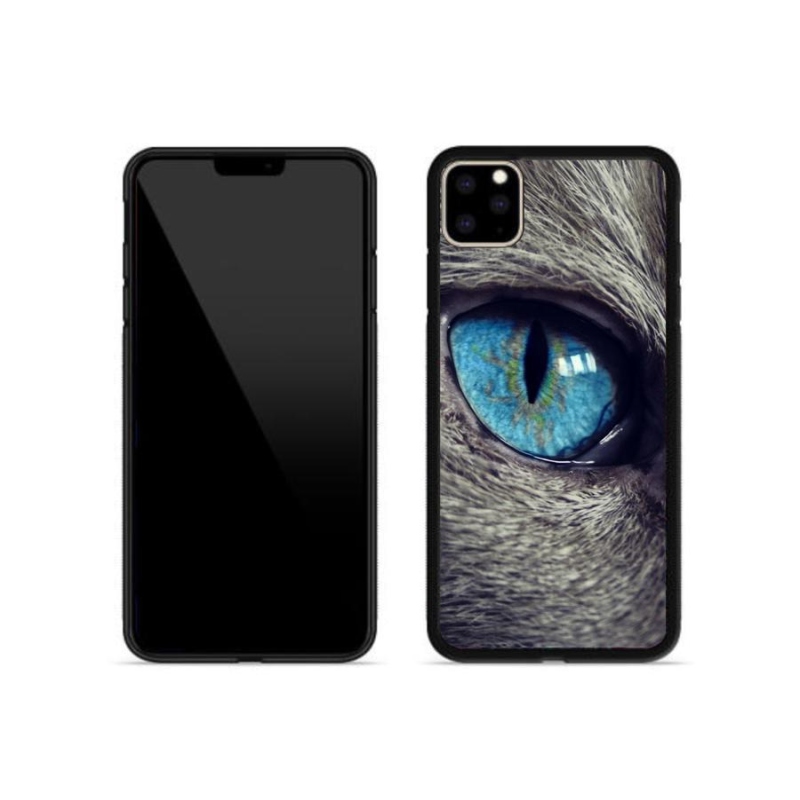 Gél tok mmCase iPhone 11 Pro Max készülékhez - kék macskaszem
