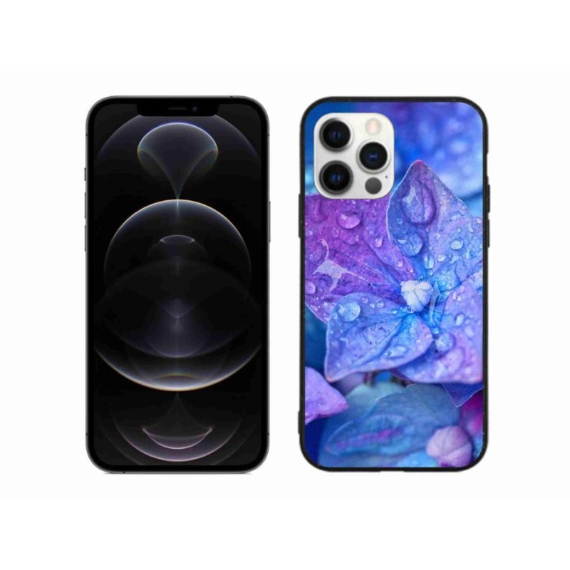 Gél tok mmCase iPhone 12 Pro Max készülékhez - lila virág