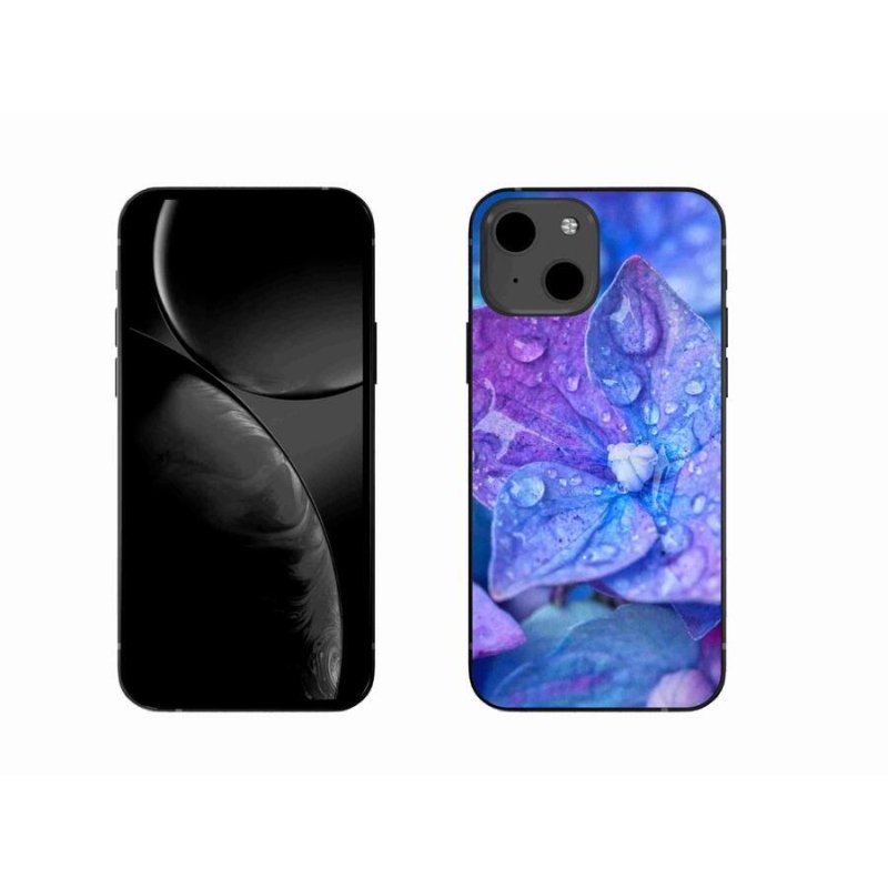 Gél tok mmCase iPhone 13 6.1 készülékhez - lila virág