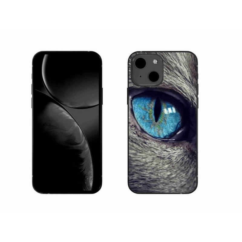 Gél tok mmCase iPhone 13 6.1 készülékhez - kék macskaszem