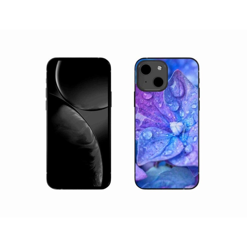 Gél tok mmCase iPhone 13 mini 5.4 készülékhez - lila virág