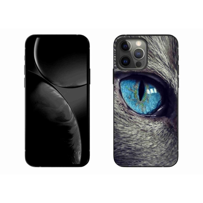 Gél tok mmCase iPhone 13 Pro Max 6.7 készülékhez - kék macskaszem