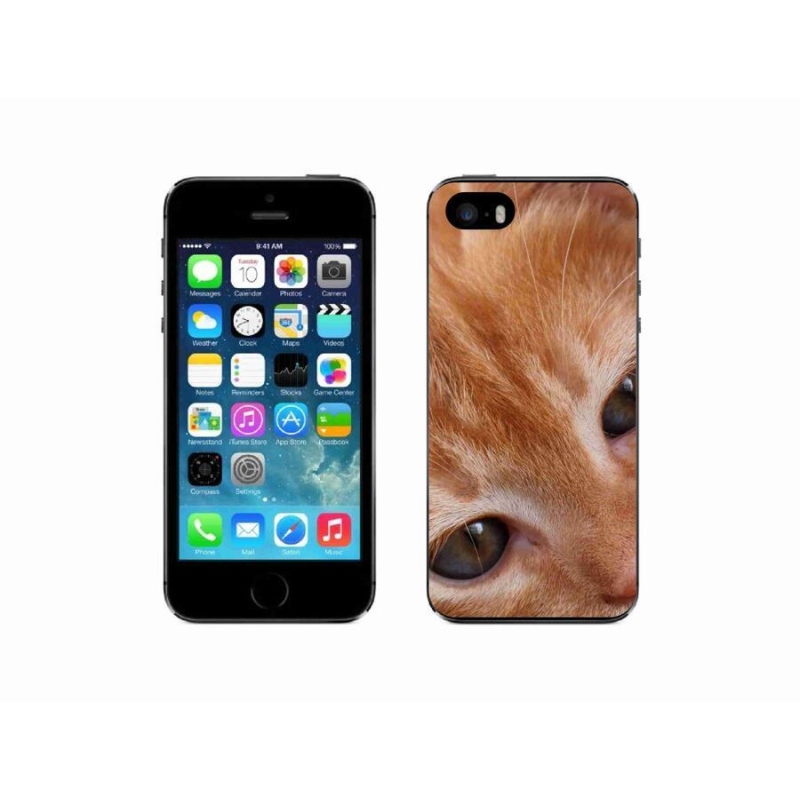Gél tok mmCase iPhone 5/5s készülékhez - piros cica