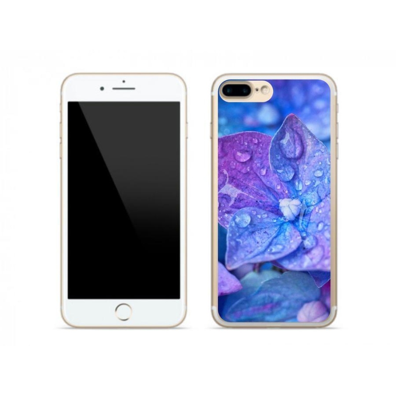 Gél tok mmCase iPhone 7 Plus készülékhez - lila virág