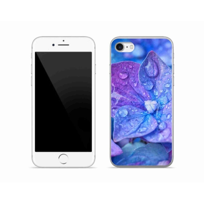 Gél tok mmCase iPhone SE-hez (2022) - lila virág