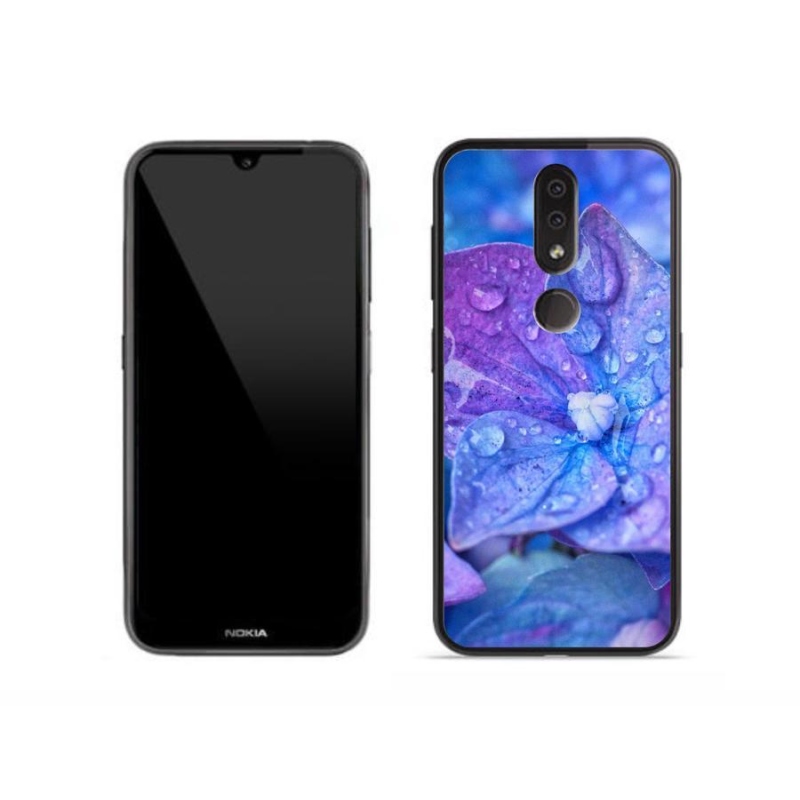 Gél tok mmCase a Nokia 4.2 készülékhez - lila virág